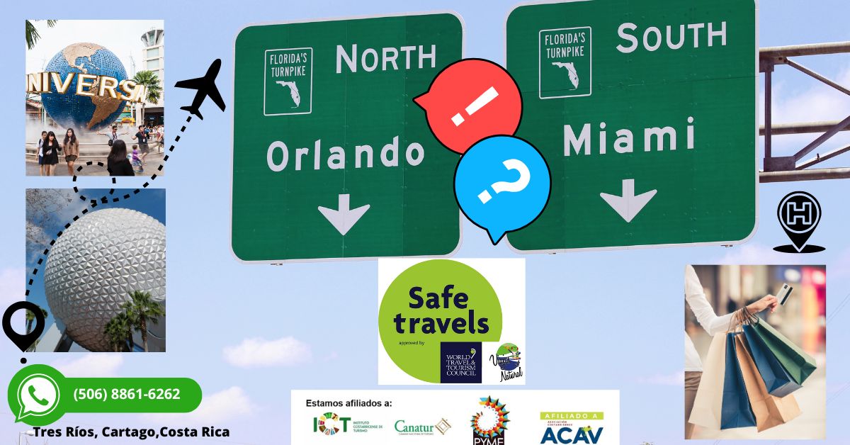 El destino  mágico La Florida USA, con sus  playas y parques temáticos.